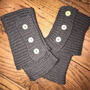 Boot insert liners dark gray with buttons